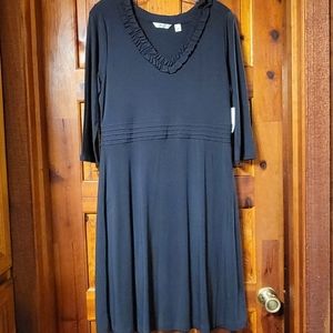 Liz Claiborne SzLg Navy dress. NWT